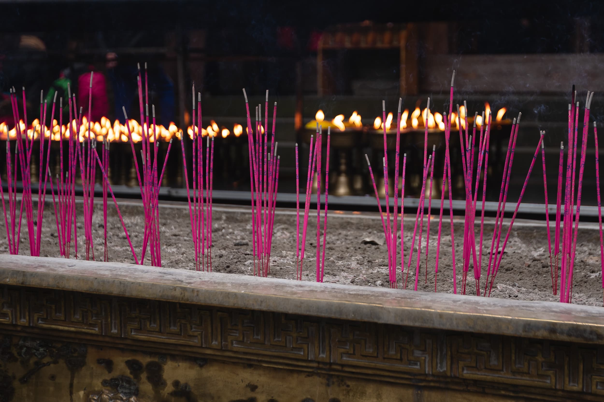 Incense sticks chinese temple